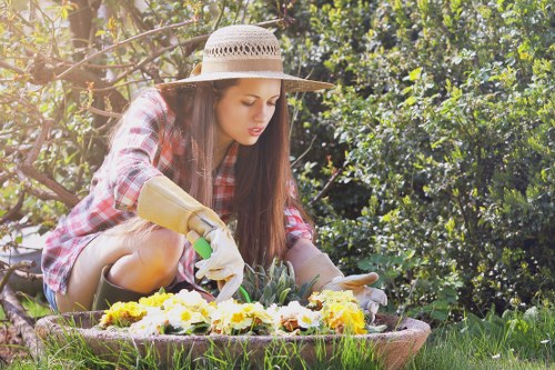 Sustainable recycling and waste separation in Sutton landscaping